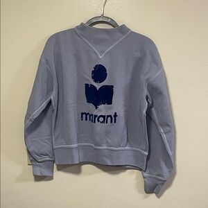 Isabel Marant Étoile Moby High Neck Logo Sweatshirt